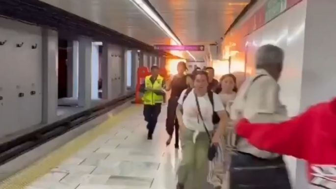Cortocircuito provoca momentos de tensión en estación Salto del Agua de la Línea 1 del Metro